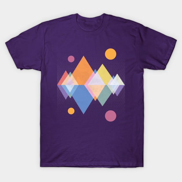 Moons over Mountains T-Shirt by PixelSamuel